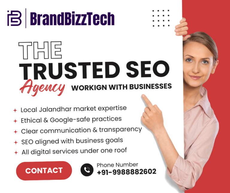 Trusted Digital Marketing agency for SEO Services in Jalandhar working with businesses
