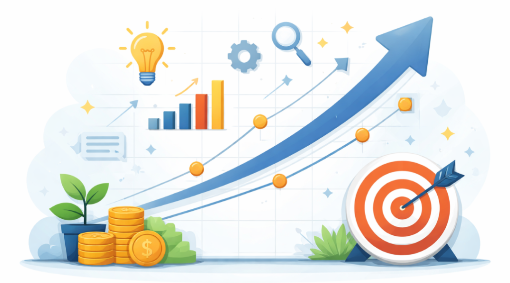 Digital marketing growth over first 90 days